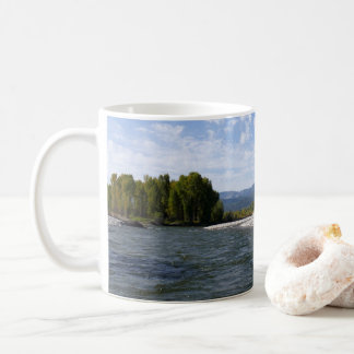 Taza De Café Flotando por el río Snake I