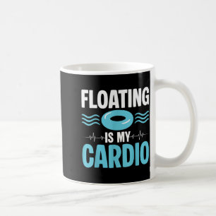 Taza De Café Flotar es mi cardio ol Humor fitness