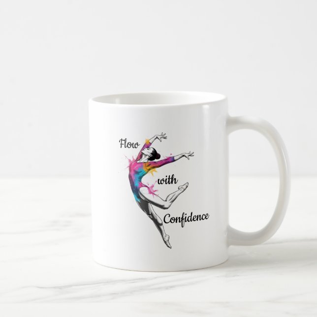 Taza De Café Flow with Confidence – Artistic Gymnastics Mug (Derecha)