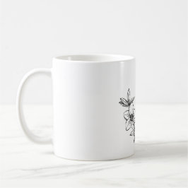 Taza De Café Flower bee ceramic mug 