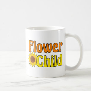Taza De Café Flower Child Cute Hippie Sunflower 70