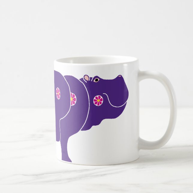 Taza De Café flower hippo (Derecha)