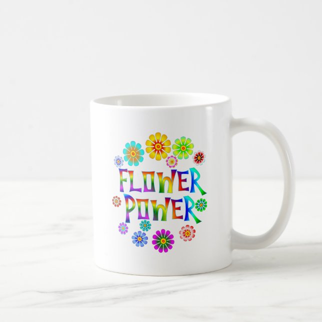 TAZA DE CAFÉ FLOWER POWER (Derecha)