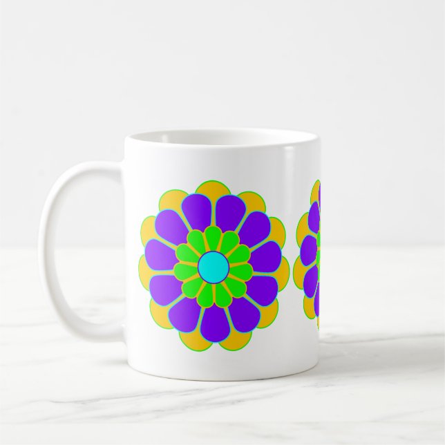 Taza De Café Flower Power Bloom II (Izquierda)