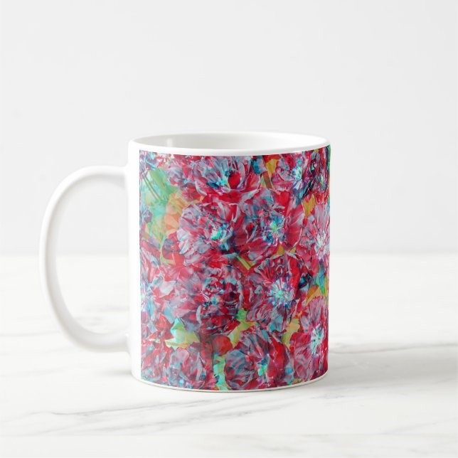 Taza De Café Flower Power - Blumenpracht  (Izquierda)