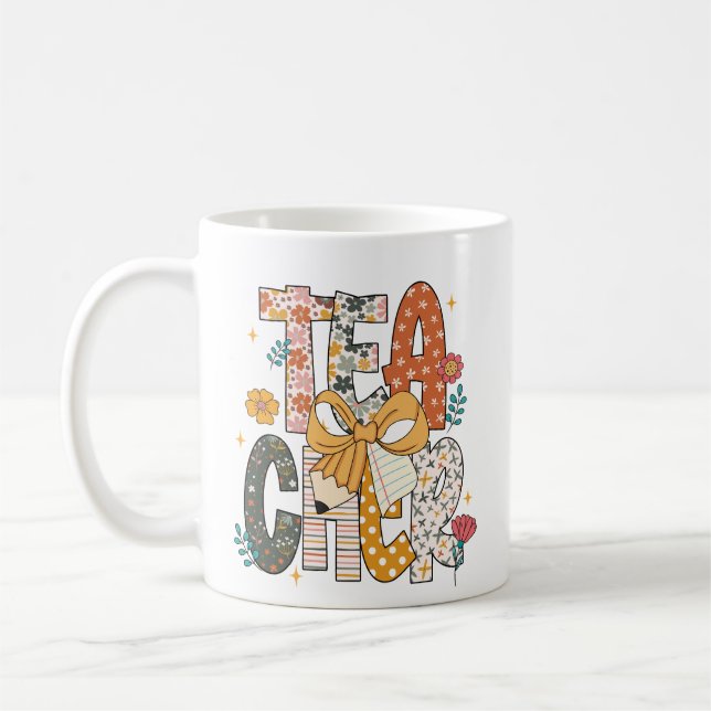 Taza De Café Flower Teacher  (Izquierda)