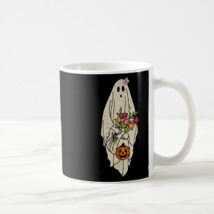Taza De Café Flower Vintage Flower Floral Ghost Cute Funny Hall
