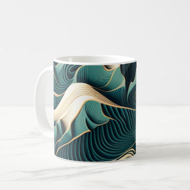 Taza De Café Flowing Harmony (Anverso izquierdo)