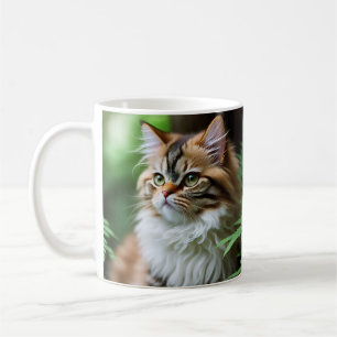 Taza De Café "Fluff and Cuddle: El gato persa chupado"