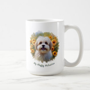 Taza De Café Fluffy Lhasa Apso Mug por las mañanas alegres