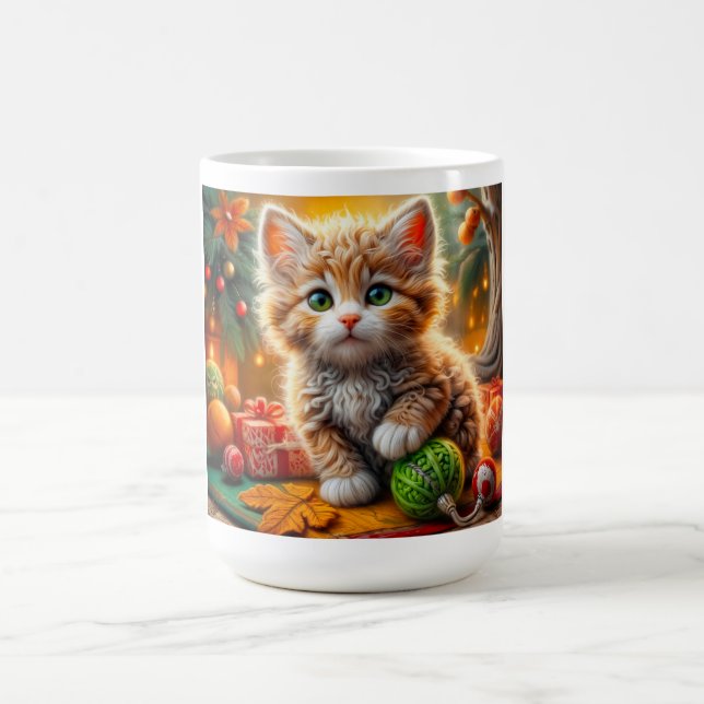 Taza De Café Fluffy Navidades Kitten (Centro)