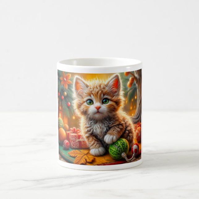 Taza De Café Fluffy Navidades Kitten (Centro)