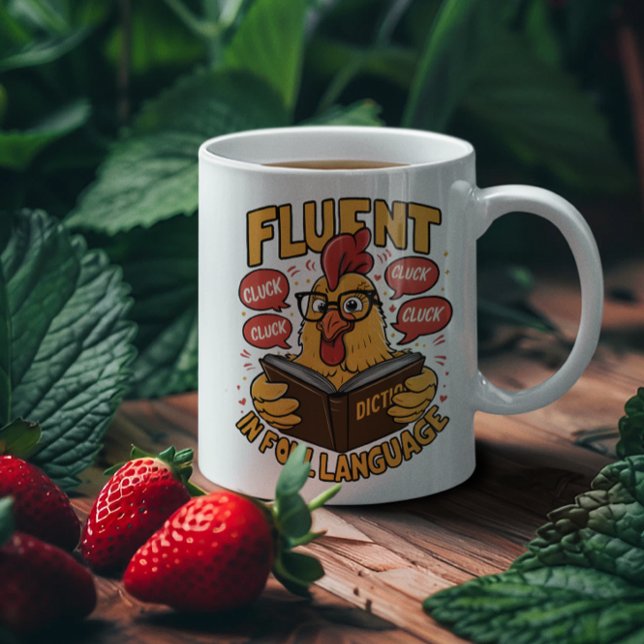 Taza De Café Fluidez en lenguaje de aves, el lingüista torpe (Subido por el creador)