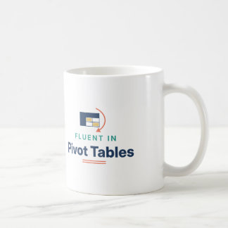 Taza De Café Fluido en Tablas Dinámicas Divertido Hoja de Cálcu