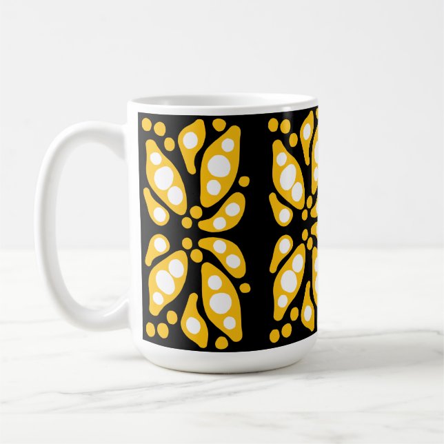 Taza De Café Flujo abstracto de formas orgánicas (Izquierda)