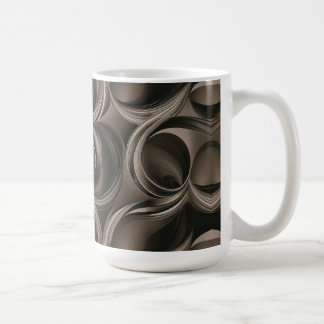 Taza De Café Flujo Botánico Dorado Elegante