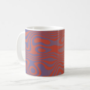 Taza De Café Flujo de Sueño l Patrón Abstracto Alucinante - No.
