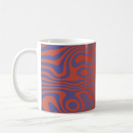 Taza De Café Flujo de Sueño l Patrón Abstracto Alucinante - No.