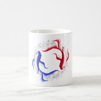 Taza De Café Flujo Marcial Arte Marcial Yin Yang Abstracto