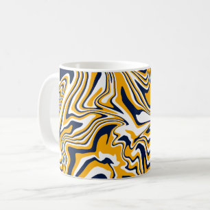 Taza De Café Flujo Naranja Abstracto