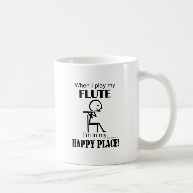 Taza De Café Flute Happy Place (Derecha)