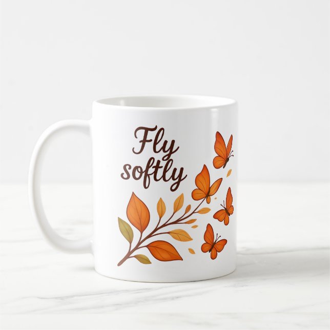 Taza De Café Fly Softly Otumn Mug (Izquierda)