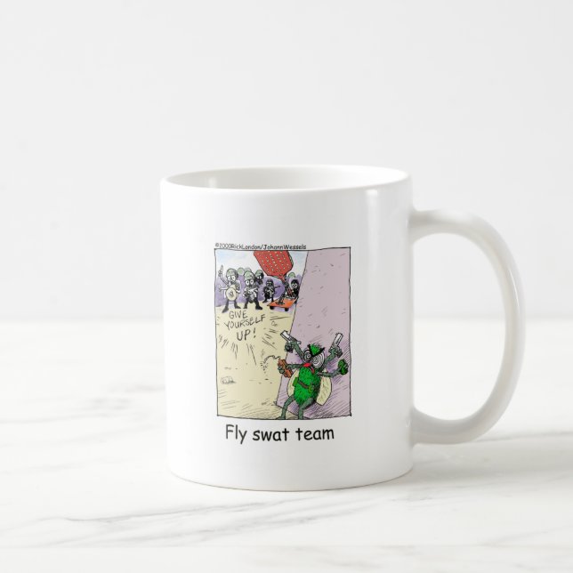 Taza De Café Fly Swat Team Graciosos regalos policiales y objet (Derecha)
