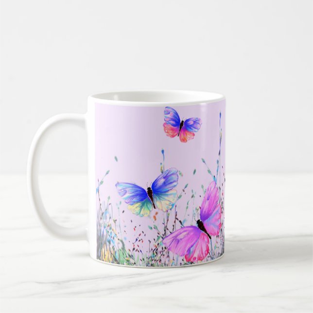 Taza De Café Flying Butterflies Coffee Mug (Izquierda)