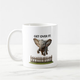Taza De Café Flying Elephant Mug – Get Over It