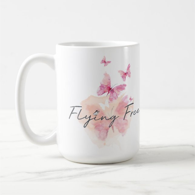 Taza De Café Flying Free Coffee Mug (Izquierda)