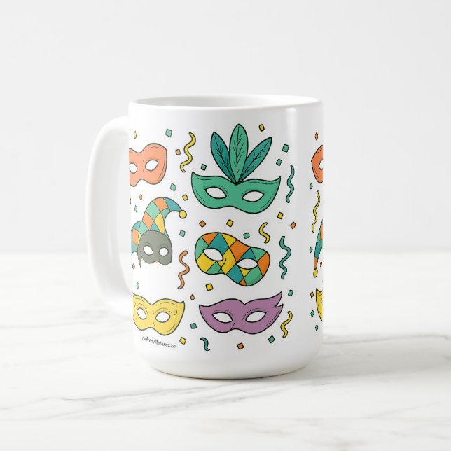 Taza De Café Flying Masks (Anverso izquierdo)