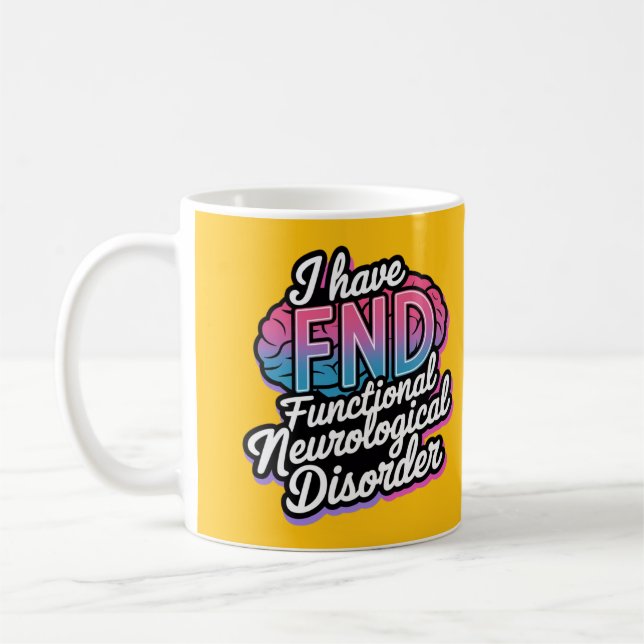 Taza De Café FND Trastorno neurológico funcional invisible (Izquierda)