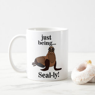 Taza De Café Focas Pinnípedos Divertidas