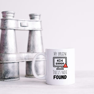 Taza De Café Foco Divertido No Encontrado