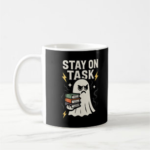 Taza De Café Foco fantasma - Halloween de vuelta al diseño esco