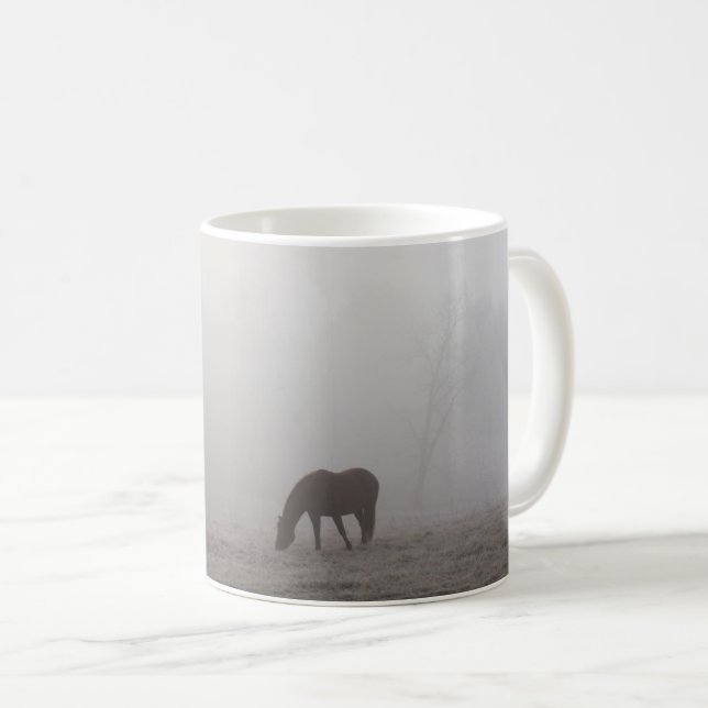 Taza De Café Foggy Grazing Coffee Mug (Anverso derecho)