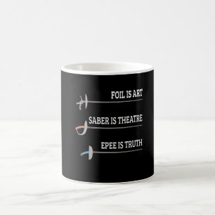 Taza De Café Foil Is Art Fencing Fencer Epee Fencing