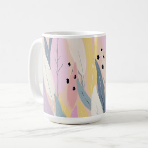 Taza De Café Foliage abstracto moderno