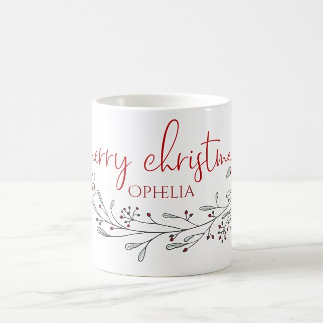 Taza De Café Foliage y Berries navidades (Centro)