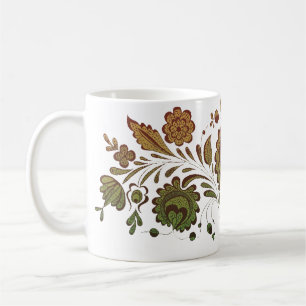 Taza De Café Folkart húngaro de época