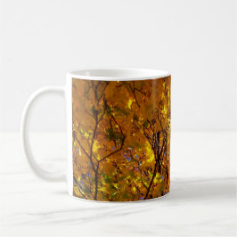 Taza De Café Follaje Amarillo de Otoño