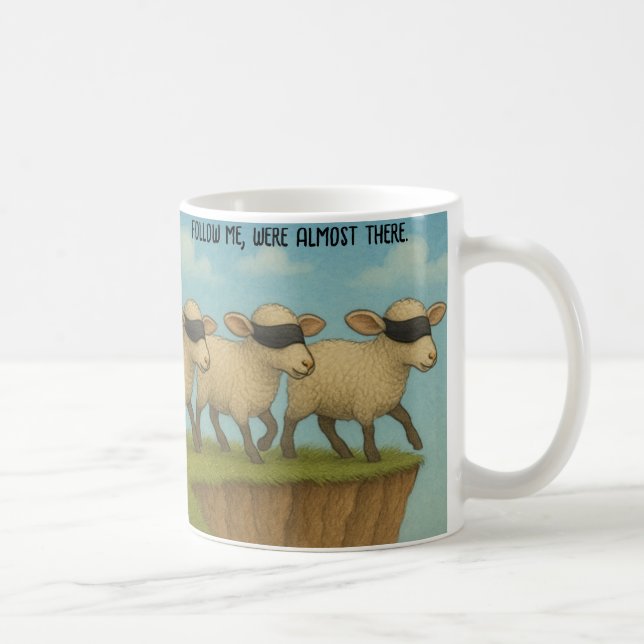 Taza De Café Follow me sheep Mug (Derecha)