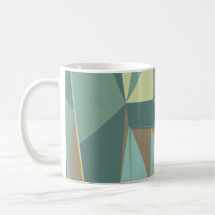Taza De Café Fondo abstracto con colorido trianglesabstracto
