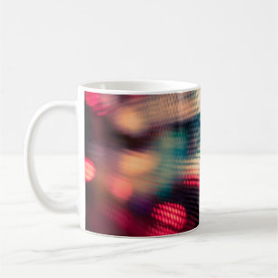 Taza De Café fondo abstracto con luces de bokeh desenfocadas y