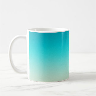 Taza De Café Fondo abstracto degradado azul acuático con ombre