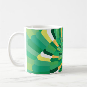 Taza De Café Fondo abstracto Espiral de Gradación Geométrica
