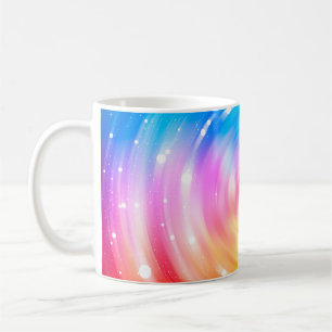 Taza De Café fondo abstracto. fondo de círculos brillantes