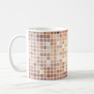 Taza De Café fondo abstracto. mosaico dorado. cavar ilustracion