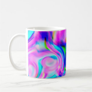 Taza De Café Fondo abstracto multicolor. Patrón colorido.