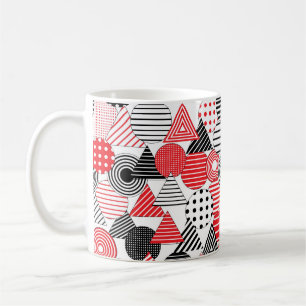Taza De Café fondo abstracto vintage sin fisuras. Dotado y s